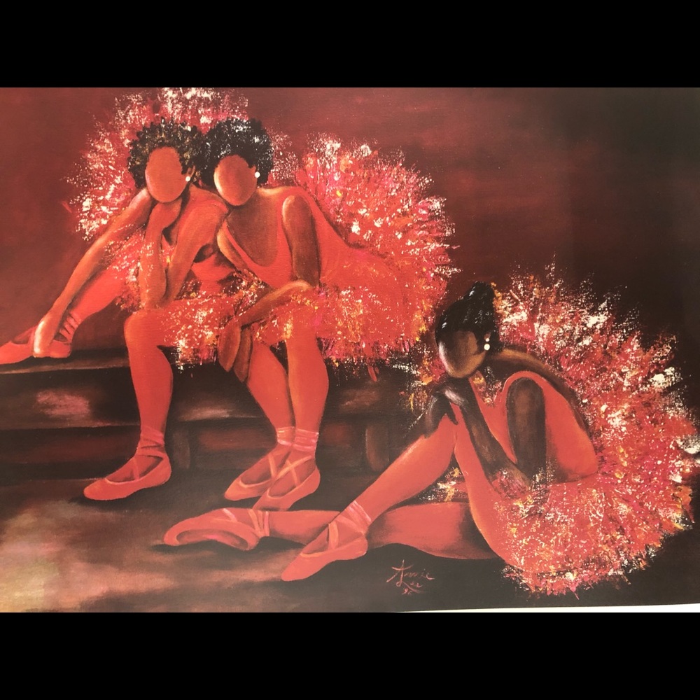 COPY - Annie Lee print 15x18 inch TOE SHOES & TUTU